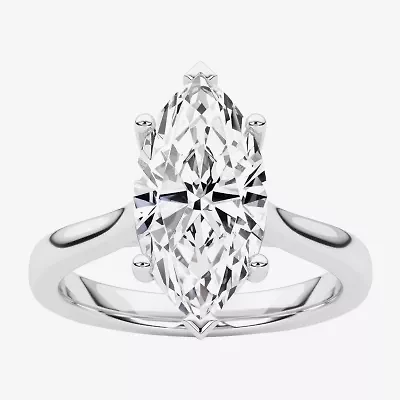Grown Gorgeous (F / Vs2) Womens 2 1/4 CT. T.W. Lab White Diamond 14K Gold Marquise Solitaire Engagement Ring