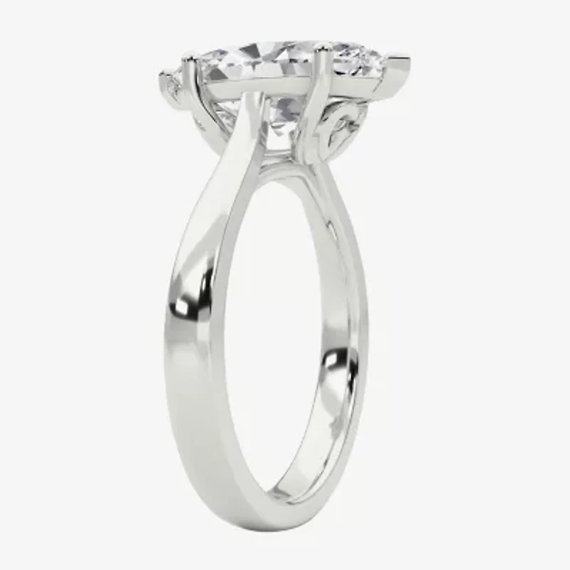 Grown Gorgeous (F / Vs2) Womens / CT. T.W. Lab White Diamond 14K Gold Marquise Solitaire Engagement Ring