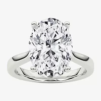 (F / Vs2) Womens 3 3/4 CT. T.W. Lab Grown White Diamond 14K Gold Oval Solitaire Engagement Ring