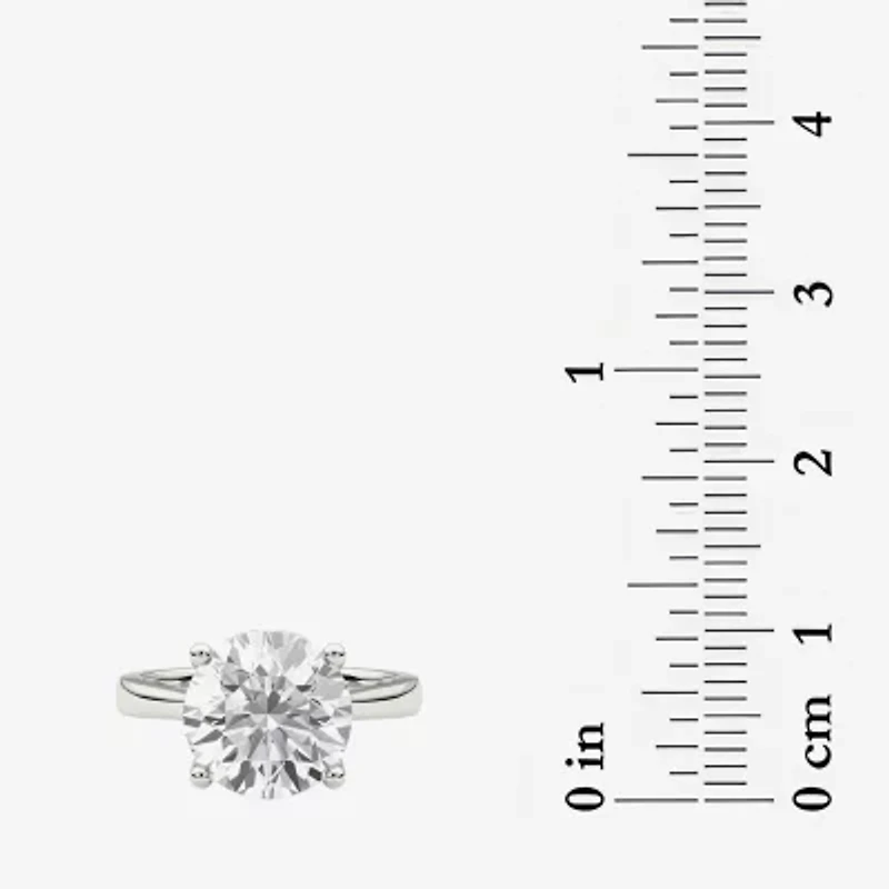 Grown Gorgeous (F / Vs2) Womens 3 3/4 CT. T.W. Lab White Diamond 14K Gold Round Solitaire Engagement Ring