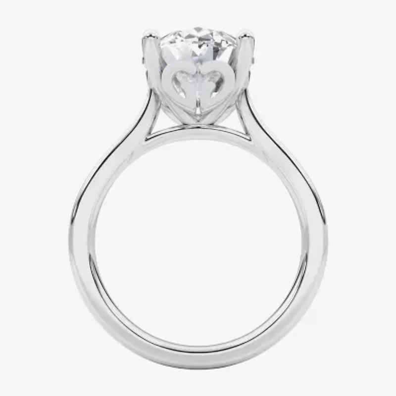 Grown Gorgeous (F / Vs2) Womens / CT. T.W. Lab White Diamond 14K Gold Oval Solitaire Engagement Ring