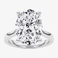 Grown Gorgeous (F / Vs2) Womens / CT. T.W. Lab White Diamond 14K Gold Oval Solitaire Engagement Ring
