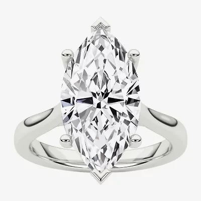 Grown Gorgeous (F / Vs2) Womens 3 3/4 CT. T.W. Lab White Diamond 14K Gold Marquise Solitaire Engagement Ring