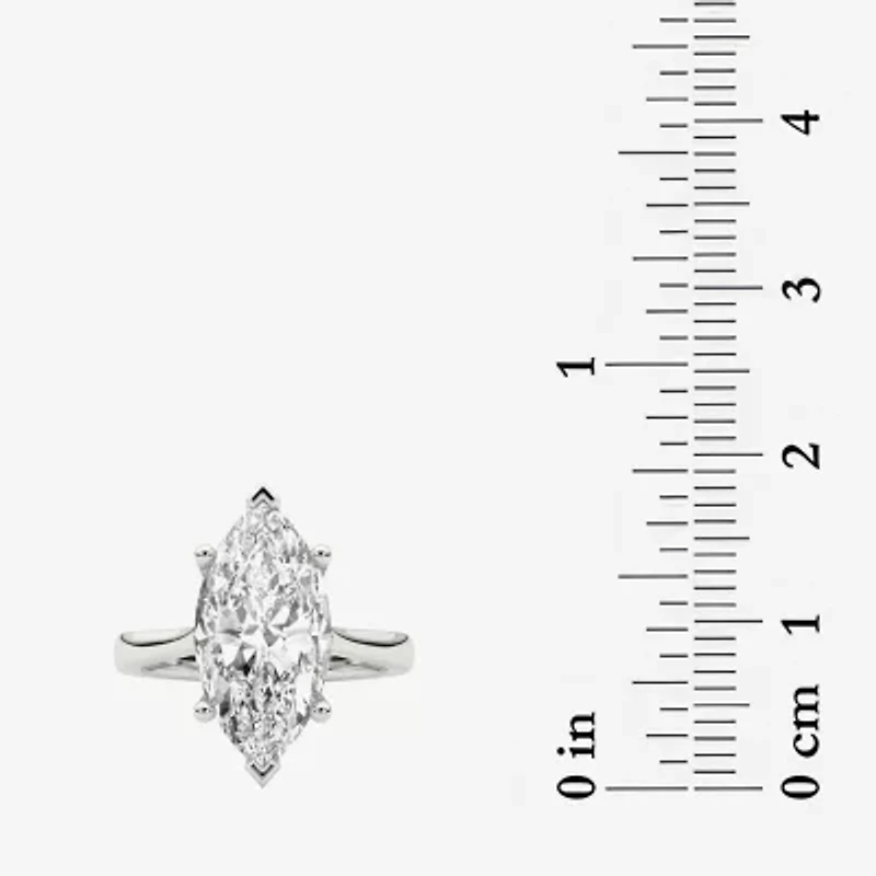 Grown Gorgeous (F / Vs2) Womens 3 3/4 CT. T.W. Lab White Diamond 14K Gold Marquise Solitaire Engagement Ring