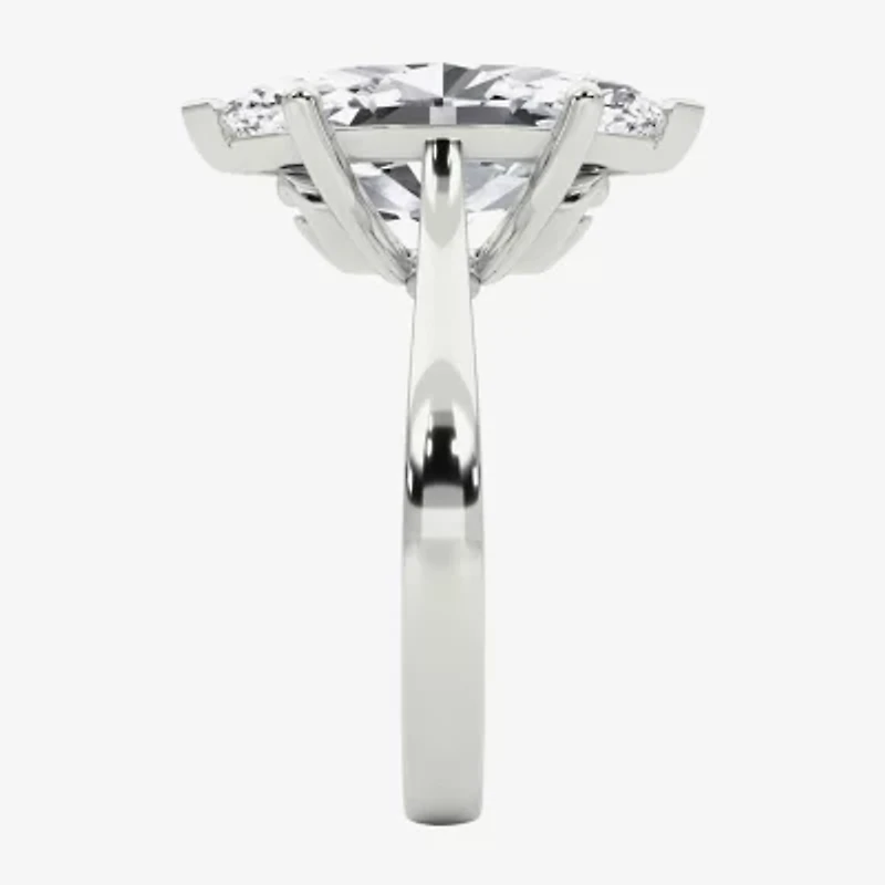 Grown Gorgeous (F / Vs2) Womens 4 1/2 CT. T.W. Lab White Diamond Platinum Marquise Solitaire Engagement Ring