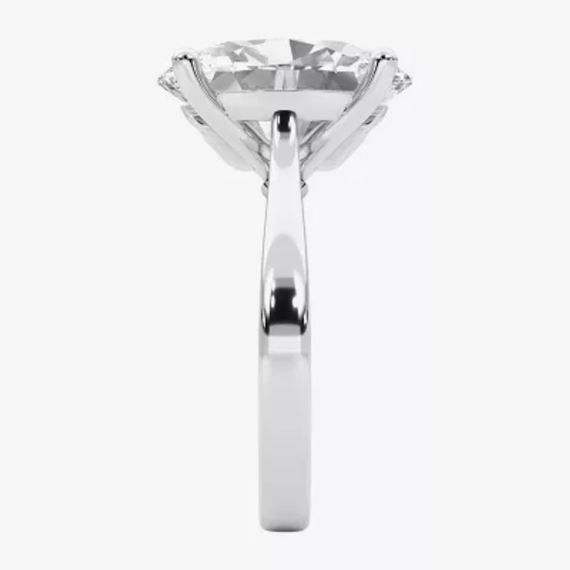 Grown Gorgeous (F / Vs2) Womens 5 5/8 Ct. T.W. Lab White Diamond 14K Gold Oval Solitaire Engagement Ring