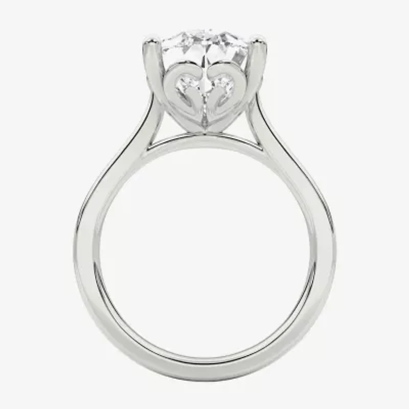 Grown Gorgeous (F / Vs2) Womens 4 1/2 CT. T.W. Lab White Diamond 14K Gold Pear Solitaire Engagement Ring