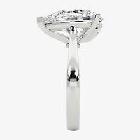 Grown Gorgeous (F / Vs2) Womens 4 1/2 CT. T.W. Lab White Diamond 14K Gold Pear Solitaire Engagement Ring