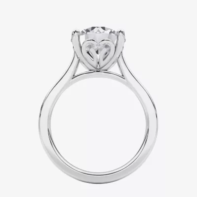 Grown Gorgeous (F / Vs2) Womens 3 3/4 CT. T.W. Lab White Diamond 14K Gold Round Solitaire Engagement Ring