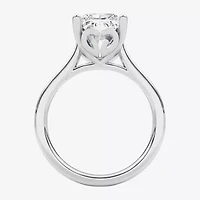 Grown Gorgeous (F / Vs2) Womens / Ct. T.W. Lab White Diamond 14K Gold Rectangular Solitaire Engagement Ring