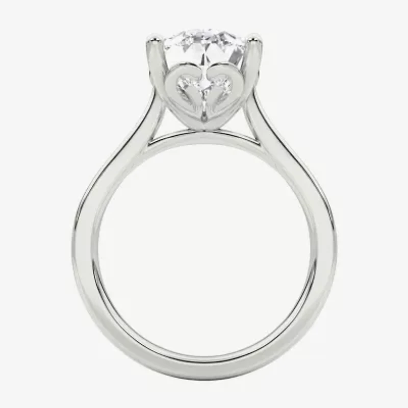 Grown Gorgeous (F / Vs2) Womens / CT. T.W. Lab White Diamond Platinum Pear Solitaire Engagement Ring
