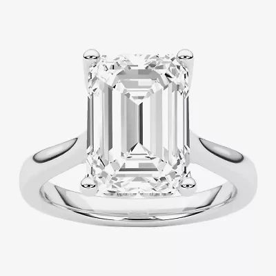 Grown Gorgeous (F / Vs2) Womens 3 3/4 CT. T.W. Lab White Diamond 14K Gold Solitaire Engagement Ring