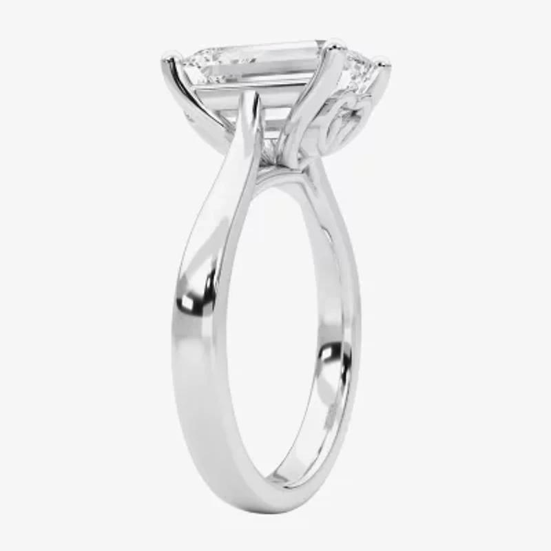 Grown Gorgeous (F / Vs2) Womens 3 3/4 CT. T.W. Lab White Diamond 14K Gold Solitaire Engagement Ring