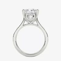 Grown Gorgeous (F / Vs2) Womens 4 1/2 CT. T.W. Lab White Diamond Platinum Rectangular Solitaire Engagement Ring