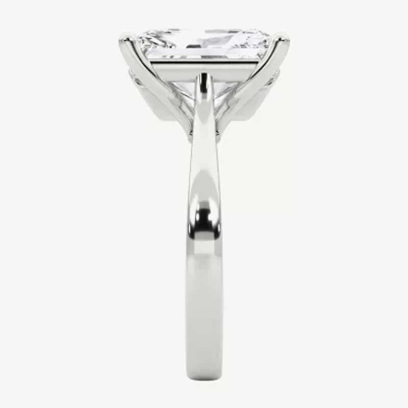 Grown Gorgeous (F / Vs2) Womens 4 1/2 CT. T.W. Lab White Diamond Platinum Rectangular Solitaire Engagement Ring