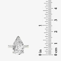 Grown Gorgeous (F / Vs2) Womens 5 5/8 Ct. T.W. Lab White Diamond Platinum Pear Solitaire Engagement Ring
