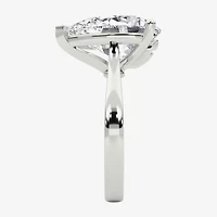 Grown Gorgeous (F / Vs2) Womens 5 5/8 Ct. T.W. Lab White Diamond Platinum Pear Solitaire Engagement Ring
