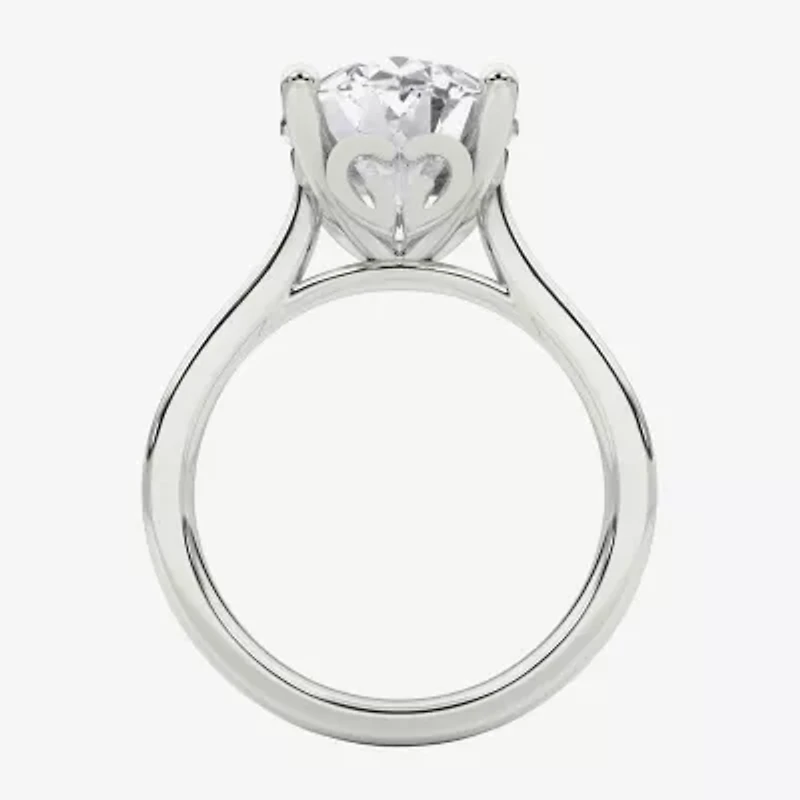 Grown Gorgeous (F / Vs2) Womens 5 5/8 Ct. T.W. Lab White Diamond 14K Gold Oval Solitaire Engagement Ring