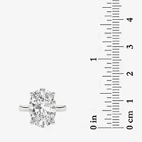 Grown Gorgeous (F / Vs2) Womens 5 5/8 Ct. T.W. Lab White Diamond 14K Gold Oval Solitaire Engagement Ring