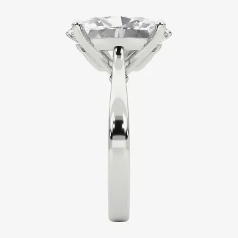 Grown Gorgeous (F / Vs2) Womens 5 5/8 Ct. T.W. Lab White Diamond 14K Gold Oval Solitaire Engagement Ring