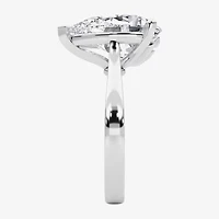 Grown Gorgeous (F / Vs2) Womens 4 1/2 CT. T.W. Lab White Diamond 14K Gold Pear Solitaire Engagement Ring