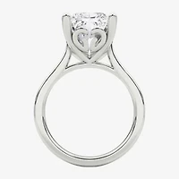 Grown Gorgeous (F / Vs2) Womens 5 5/8 Ct. T.W. Lab White Diamond 14K Gold Rectangular Solitaire Engagement Ring