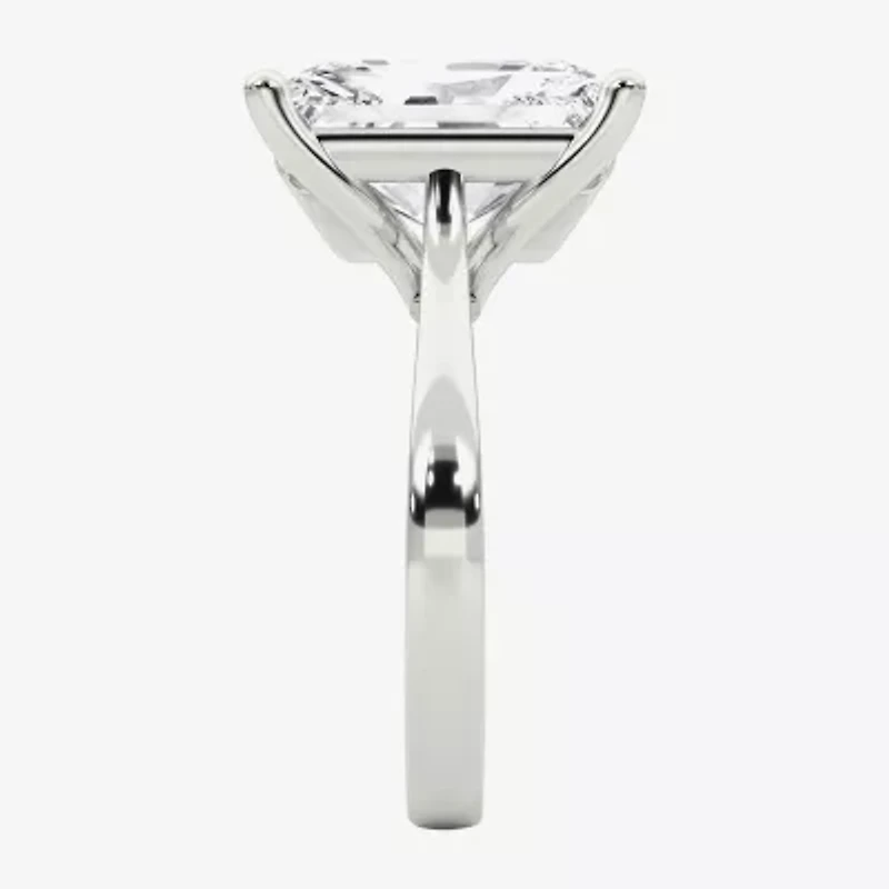 Grown Gorgeous (F / Vs2) Womens 5 5/8 Ct. T.W. Lab White Diamond 14K Gold Rectangular Solitaire Engagement Ring