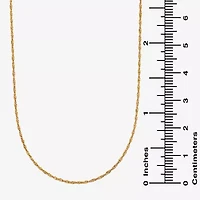 Made in Italy Womens 10K Gold 20 Inch Singapore Chain Necklace