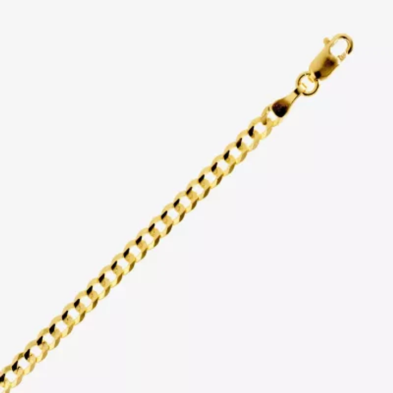 Made in Italy Mens 10K Gold 24 Inch Curb Chain Necklace
