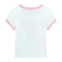 by&by girl Big Kid Girls Round Neck Short Sleeve Regular Fit Graphic T-Shirt