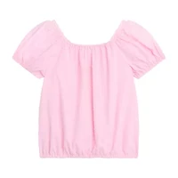 by&by girl Big Kid Girls V Neck Short Sleeve Blouse
