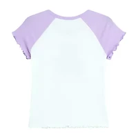by&by girl Big Kid Girls Round Neck Short Sleeve Regular Fit Graphic T-Shirt