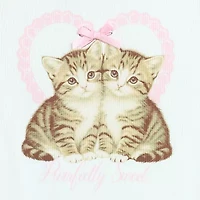 by&by girl Big Kid Girls Round Neck Short Sleeve Regular Fit Graphic T-Shirt