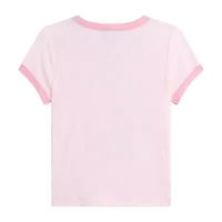 by&by girl Big Kid Girls Round Neck Short Sleeve Regular Fit Graphic T-Shirt