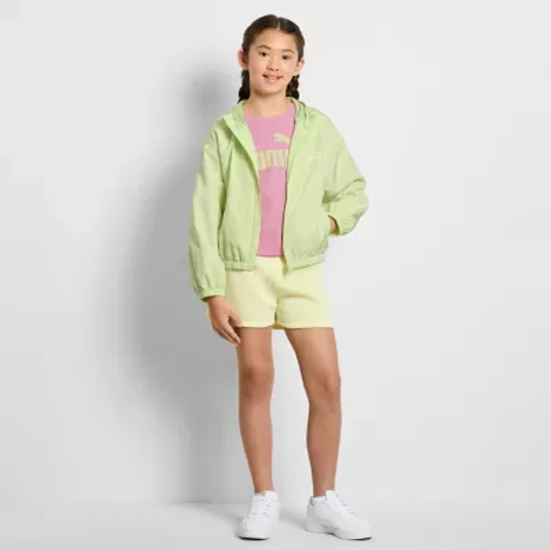 PUMA Big Kid Girls Lightweight Windbreaker