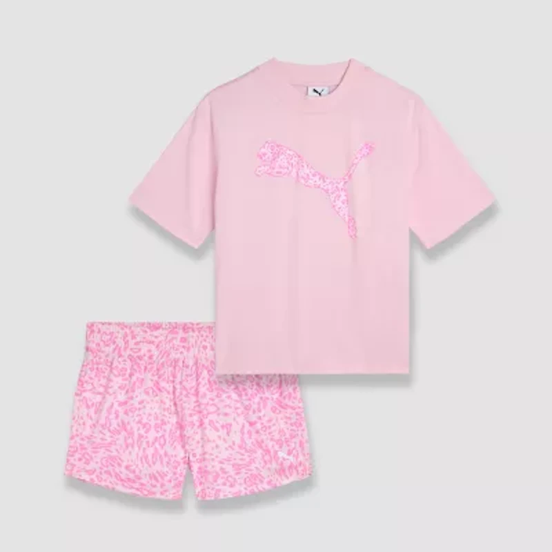 PUMA Big Kid Girls 2-pc. Short Set