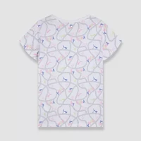 PUMA Big Kid Girls Crew Neck Short Sleeve Regular Fit Graphic T-Shirt