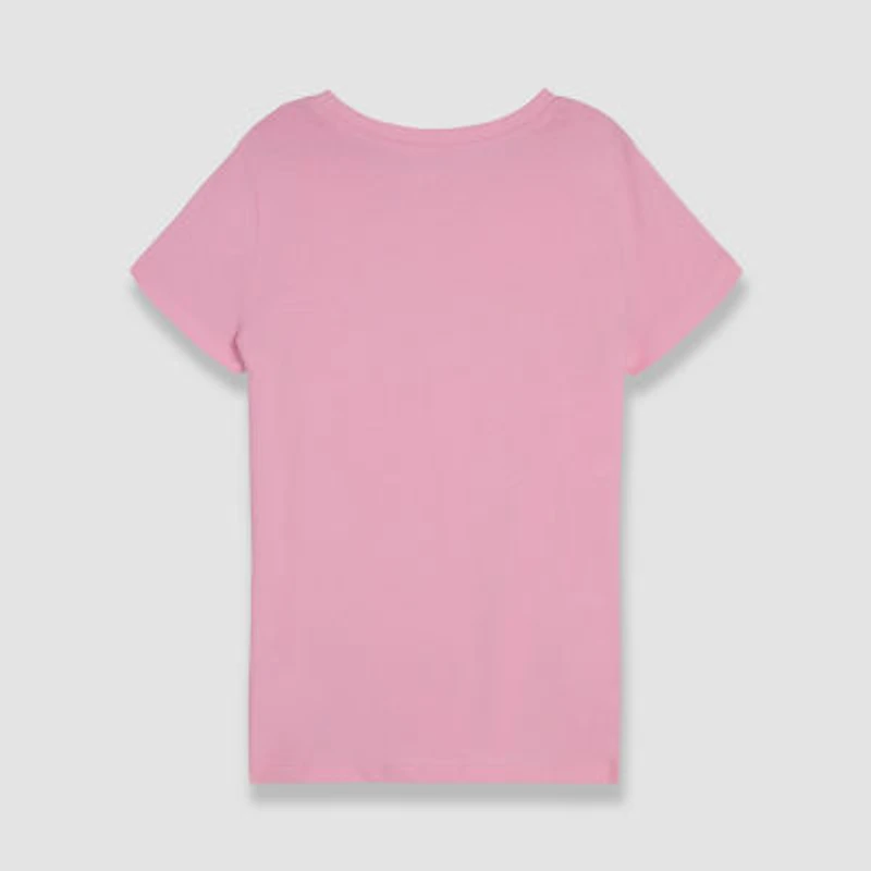 PUMA Big Kid Girls Crew Neck Short Sleeve Graphic T-Shirt