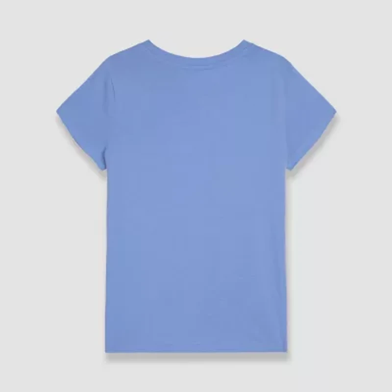 PUMA Big Kid Girls Crew Neck Short Sleeve Graphic T-Shirt