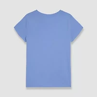 PUMA Big Kid Girls Crew Neck Short Sleeve Graphic T-Shirt