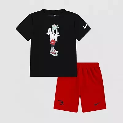 Nike 3BRAND by Russell Wilson Little Boys 2-pc. Short Set