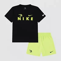 Nike 3BRAND by Russell Wilson Little Boys 2-pc. Short Set