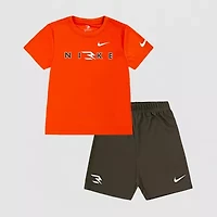 Nike 3BRAND by Russell Wilson Little Boys 2-pc. Short Set
