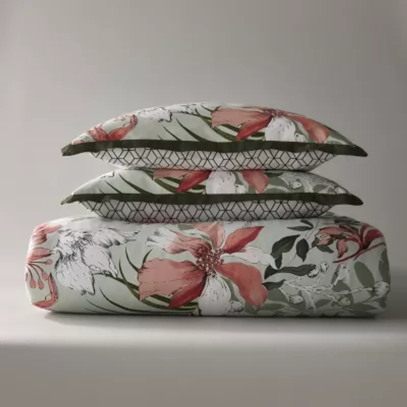 Liz Claiborne Ellis 3-pc. Floral Reversible Comforter Set