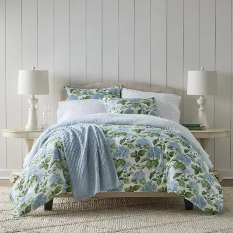 Martha Stewart Hydrangea 3-pc. Comforter Set