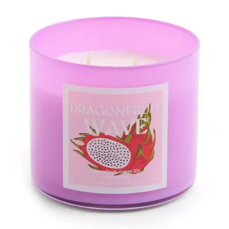 Distant Lands 14oz Dragonfruit Wave 3-Wick Scented Jar Candle