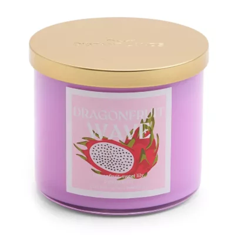 Distant Lands 14oz Dragonfruit Wave 3-Wick Scented Jar Candle