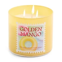 Distant Lands 14oz Golden Mango 3-Wick Scented Jar Candle