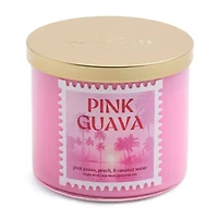 Distant Lands 14oz Pink Guava 3-Wick Scented Jar Candle