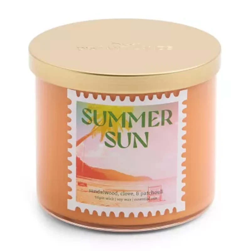 Distant Lands 14oz Summer Sun 3-Wick Scented Jar Candle